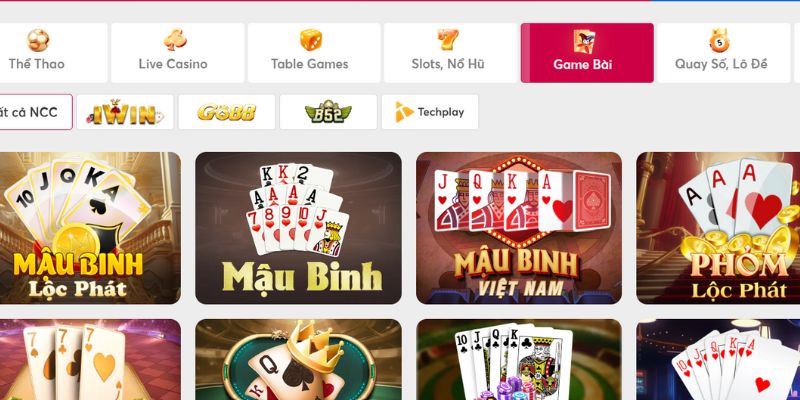 Tổng hợp các dạng game bài ở Net88 hiện nay