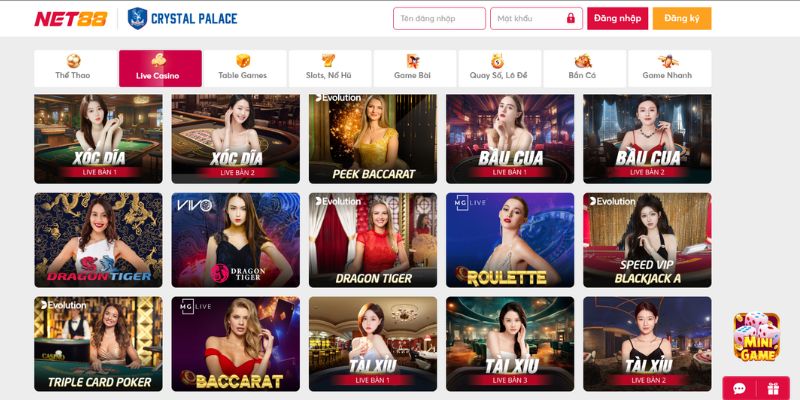 Tổng quan về kinh nghiệm chơi casino tại Net88